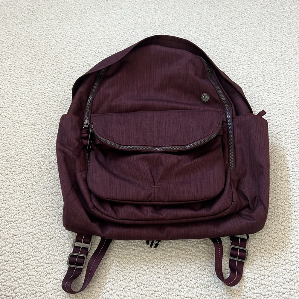Lululemon Athletica Burgundy Backpack - Picture 13 of 16